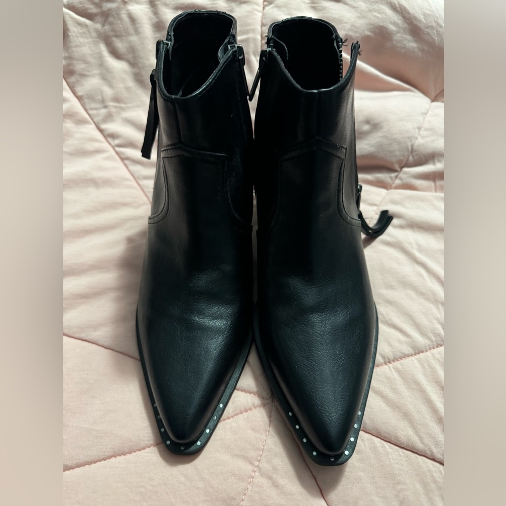 Circus by Sam Edelman Black Studded Ankle Boots